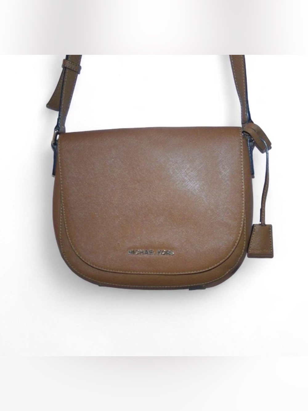 Michael Kors Tan Saddle Crossbody Bag